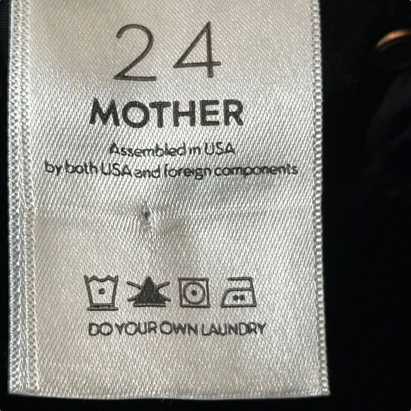 Mother The Looker Jeans Not Guilty Black Women’s Size 24 Mid Rise Skinny Stretch - Picture 11 of 15